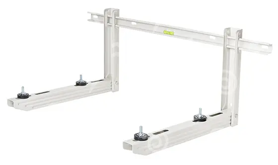 konzole s příčníkem L=450 mm, H=320 mm, P=800mm, nosnost 120 kg, bílá, RODIGAS